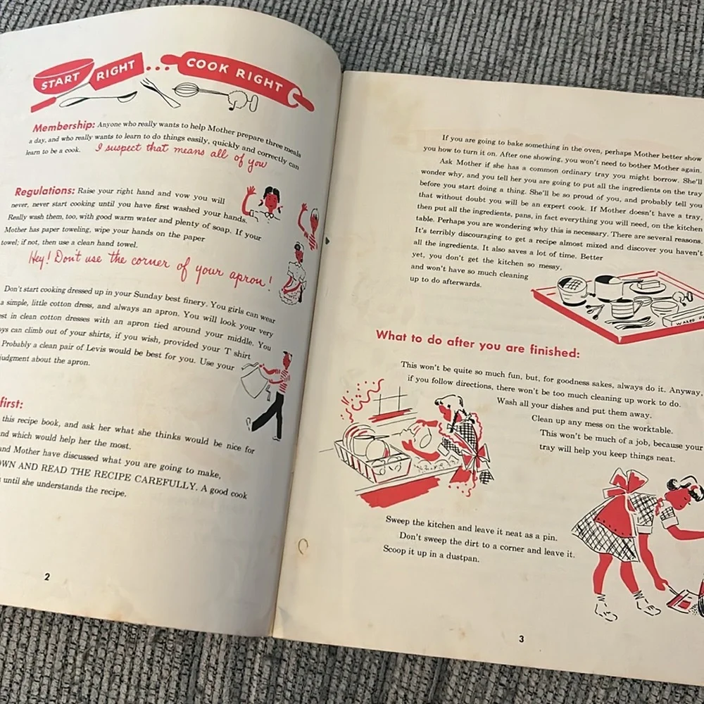Vintage Westinghouse Illustrated cookbook Booklet “presented 1952”